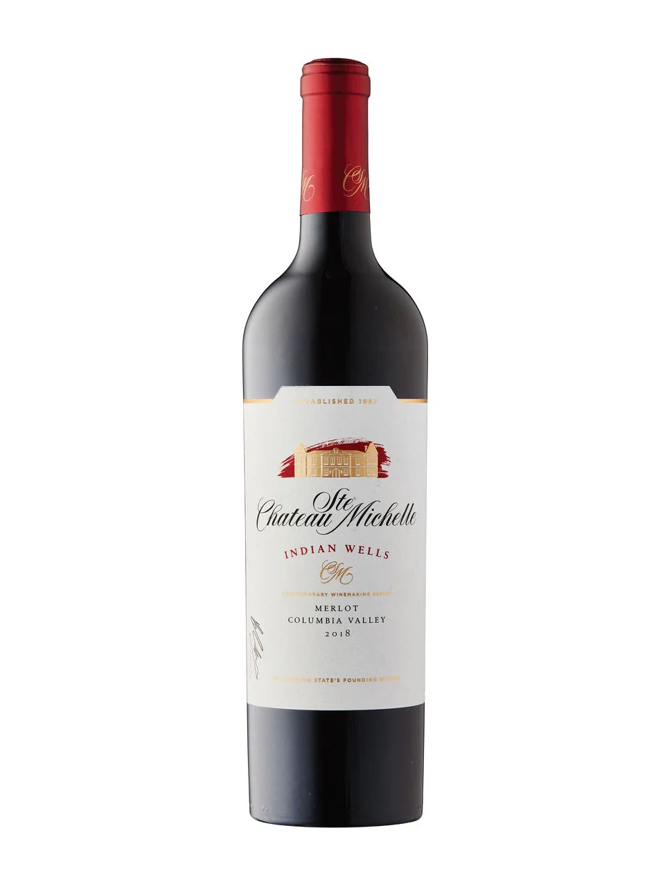 CHATEAU STE MICHELLE INDIAN WELLS MERLOT 750ML @ Deerfoot Meadows [1019282]