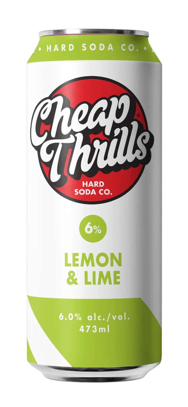 CHEAP THRILLS HARD SODA LEMON & LIME 473ML CAN @ Saskatoon [1056774]