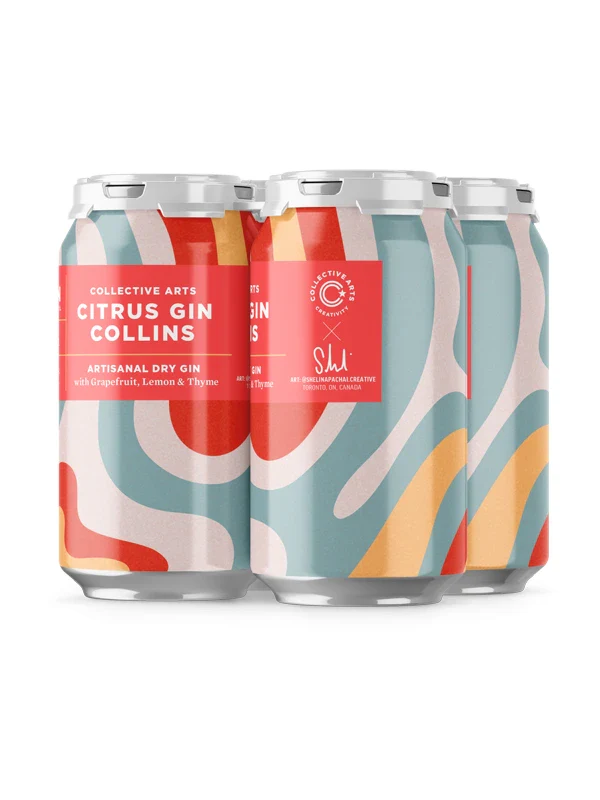 COLLECTIVE ARTS DRY GIN SODA 355ML 4PK CAN @ MacTaggart [1025687]