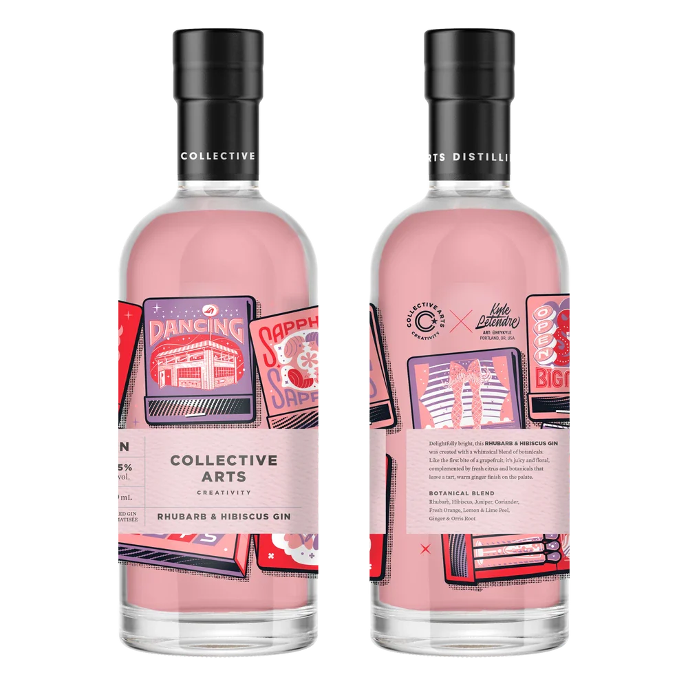 COLLECTIVE ARTS RHUBARB & HIBISCUS GIN 750ML @ Deerfoot Meadows [1023590]