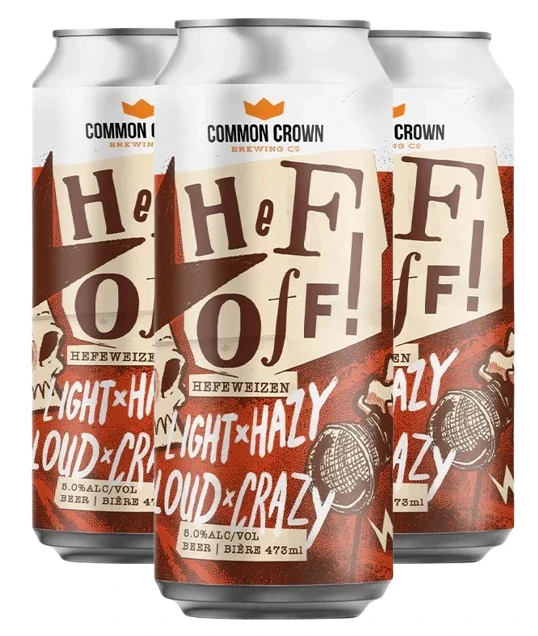 COMMON CROWN HEF OFF HEFEWEIZEN 473ML 4PK CAN @ MacTaggart [1024104]
