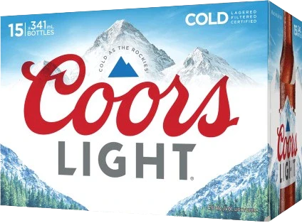 COORS LIGHT 341ML 15PK BT @ MacTaggart [1008137]