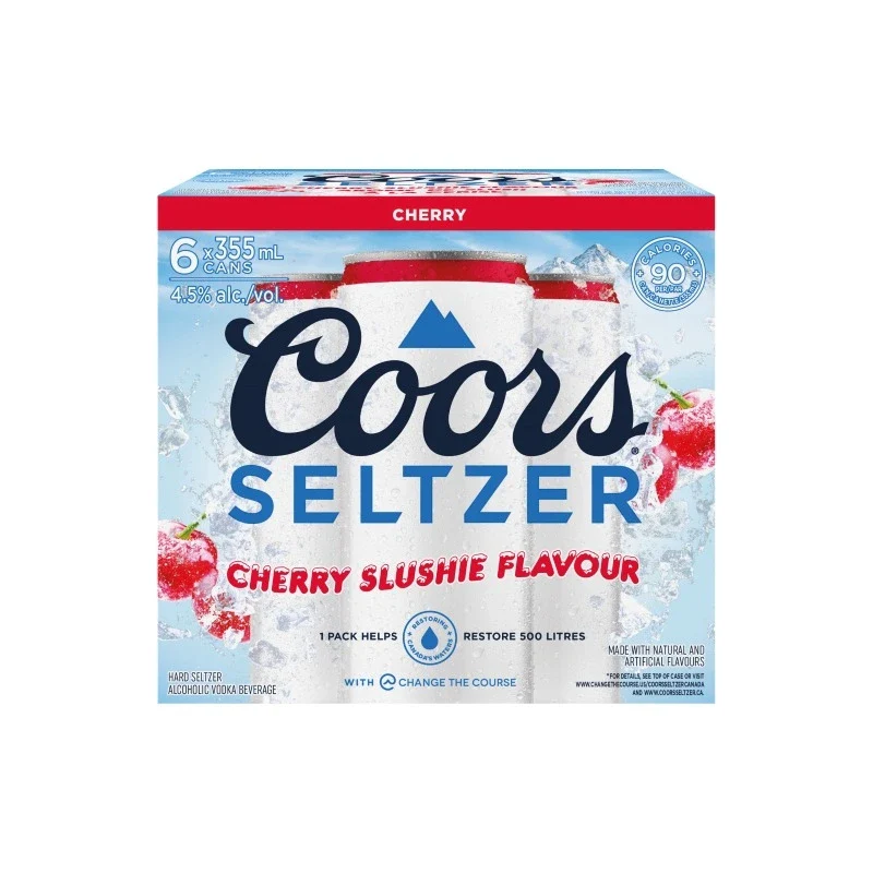 COORS SELTZER CHERRY SLUSHIE 355ML 6PK CAN @ Deerfoot Meadows [1045553]