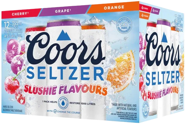 COORS SELTZER SLUSHIE VARIETY 355ML 12PK CAN @ Deerfoot Meadows [1045552]
