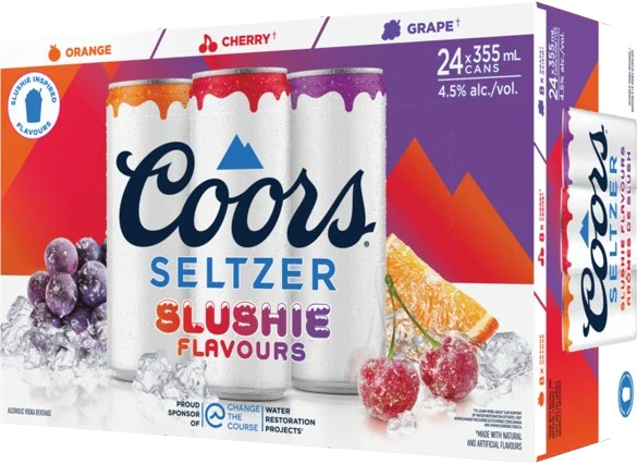 COORS SELTZER SLUSHIE VARIETY 355ML 24PK CAN @ Saskatoon [1051015]