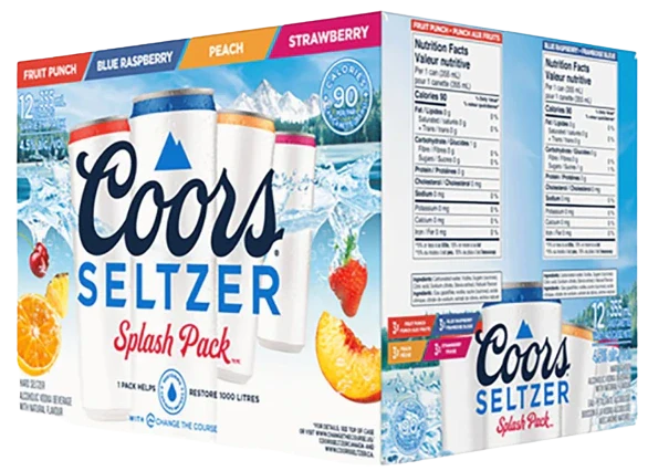 COORS SELTZER SPLASH MIXER 355ML 12PK CAN @ MacTaggart [1038512]