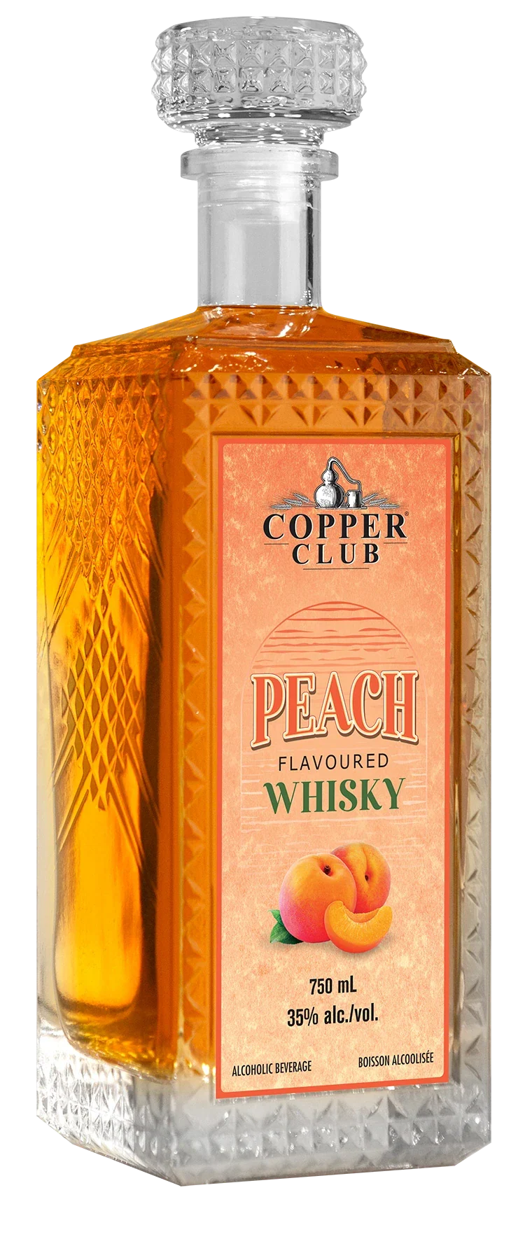 COPPER CLUB PEACH FLAVOURED WHISKY 750ML @ Deerfoot Meadows [1041121]