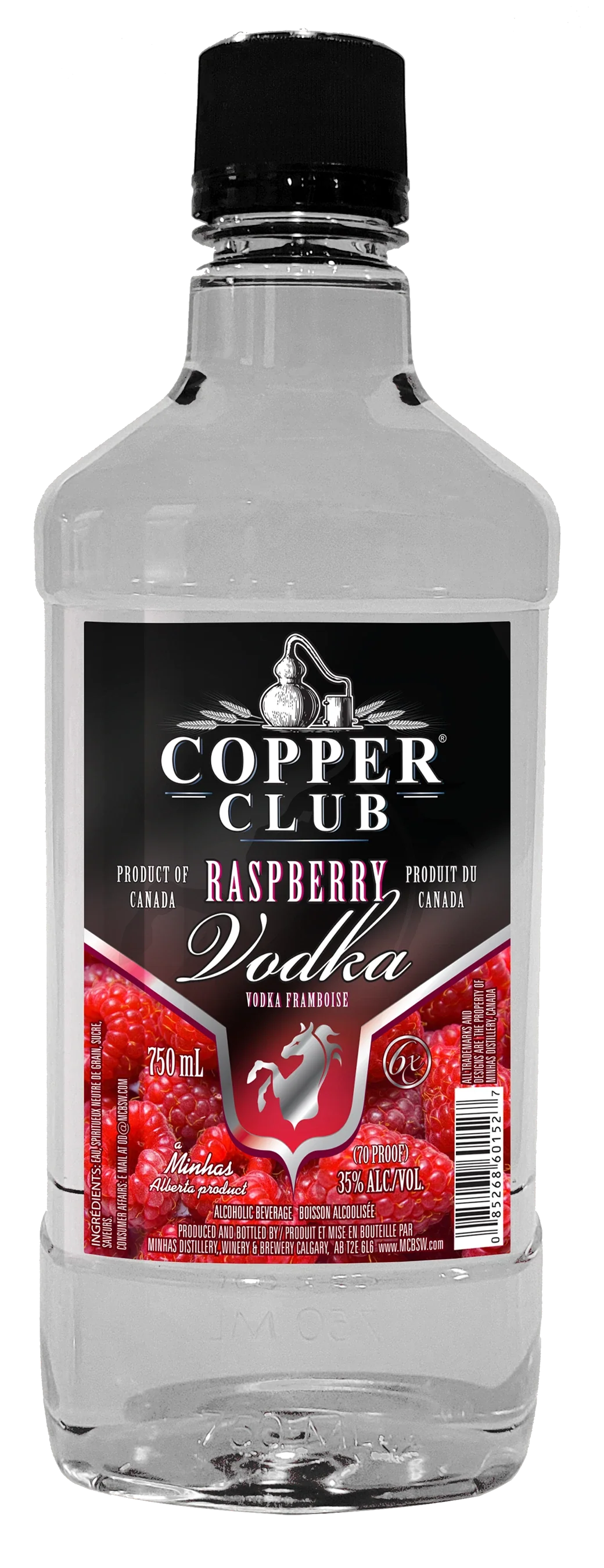 COPPER CLUB RASPBERRY VODKA 750ML @ Deerfoot Meadows [1041116]