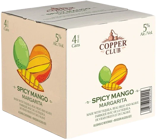 COPPER CLUB SPICY MANGO MARGARITA 355ML 4PK CAN @ MacTaggart [1052551]