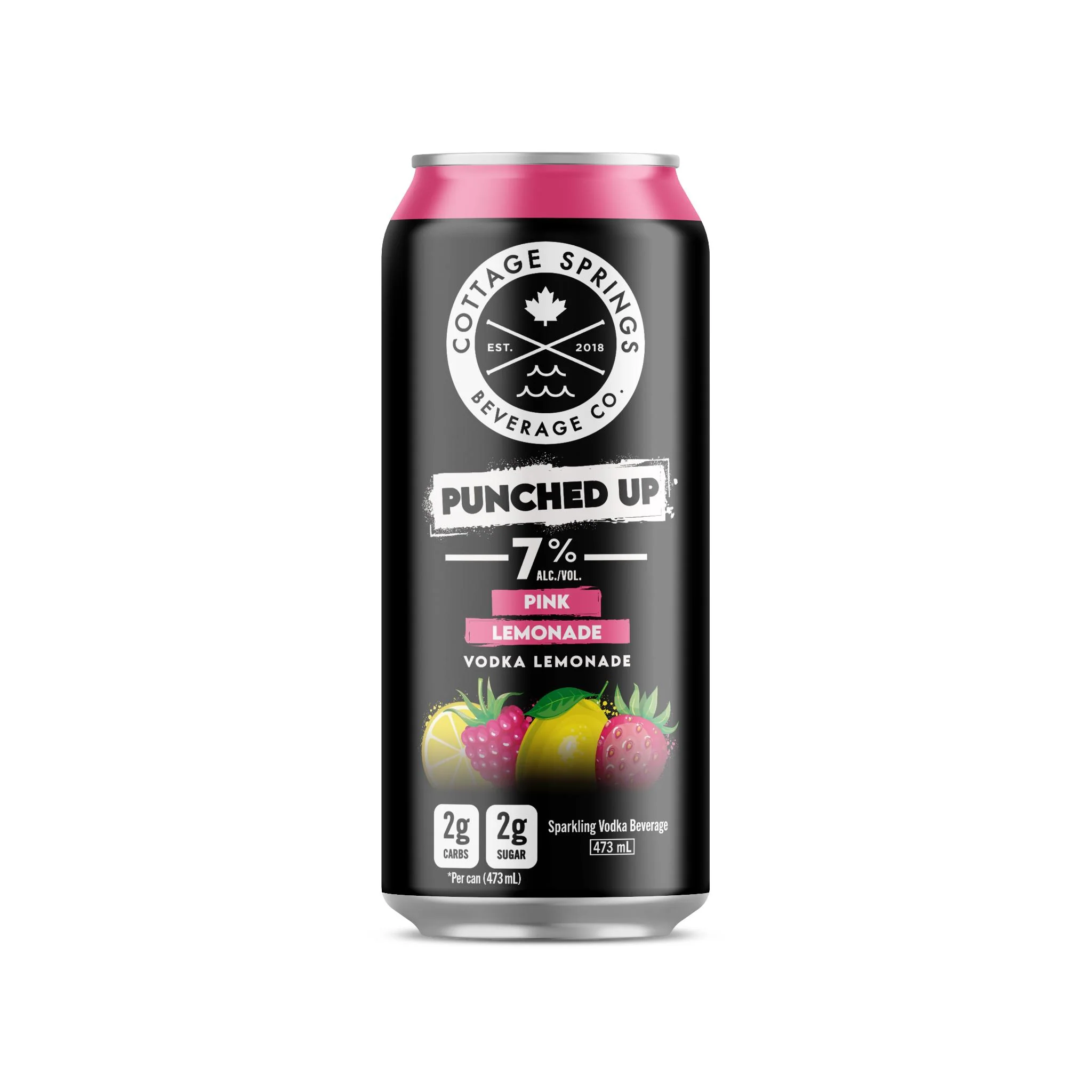COTTAGE SPRINGS PUNCHED UP PINK LEMONADE 473ML CAN @ Deerfoot Meadows [1071482]
