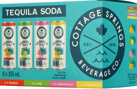COTTAGE SPRINGS TEQUILA SODA VARIETY 355ML 12PK CAN @ MacTaggart [1045557]