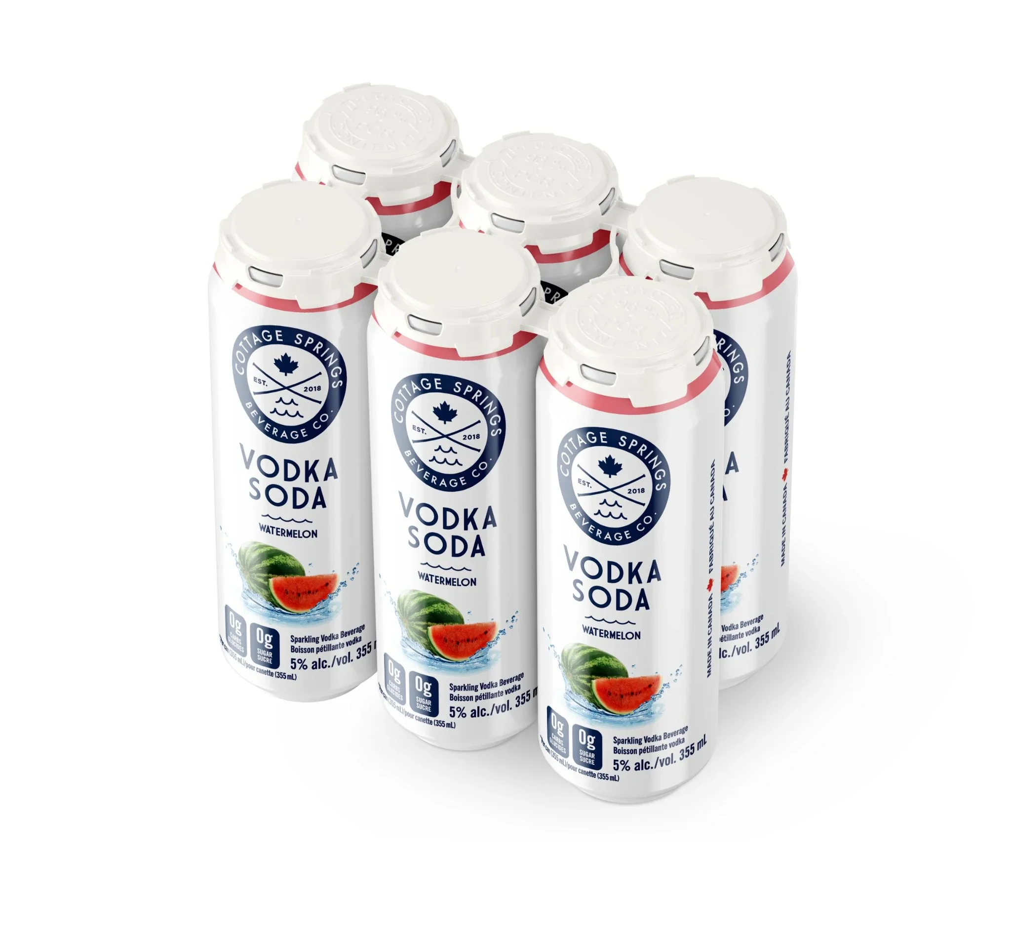 COTTAGE SPRINGS VODKA SODA WATERMELON 355ML 6PK CAN @ MacTaggart [1009908]