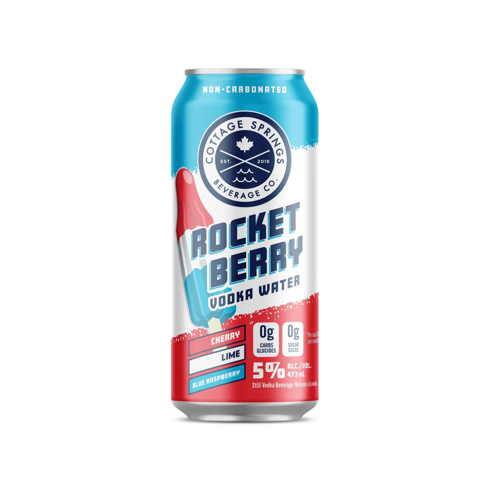 COTTAGE SPRINGS VODKA WATER ROCKET BERRY 473ML CAN @ MacTaggart [1071483]