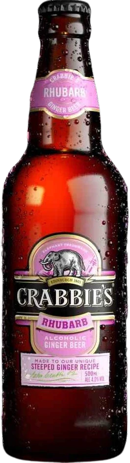 CRABBIES RHUBARB GINGER BEER 500ML BT @ MacTaggart [1033724]