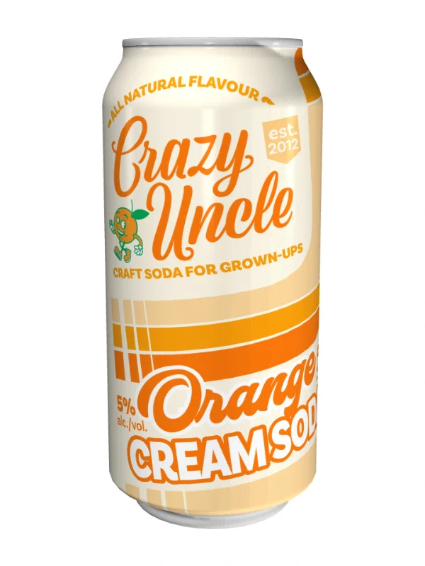 CRAZY UNCLE HARD ORANGE CREAM SODA 473ML CAN @ Saskatoon [1016854]