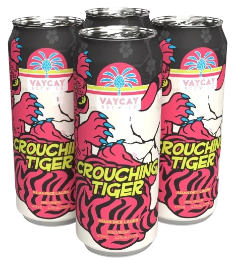 CROUCHING TIGER RICE LAGER 473ML 4PK CAN @ Deerfoot Meadows [1050475]
