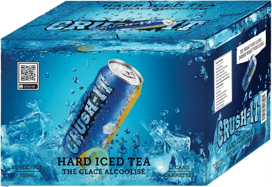 CRUSH IT HARD ICED TEA 355ML 12PK CAN @ Deerfoot Meadows [1061333]