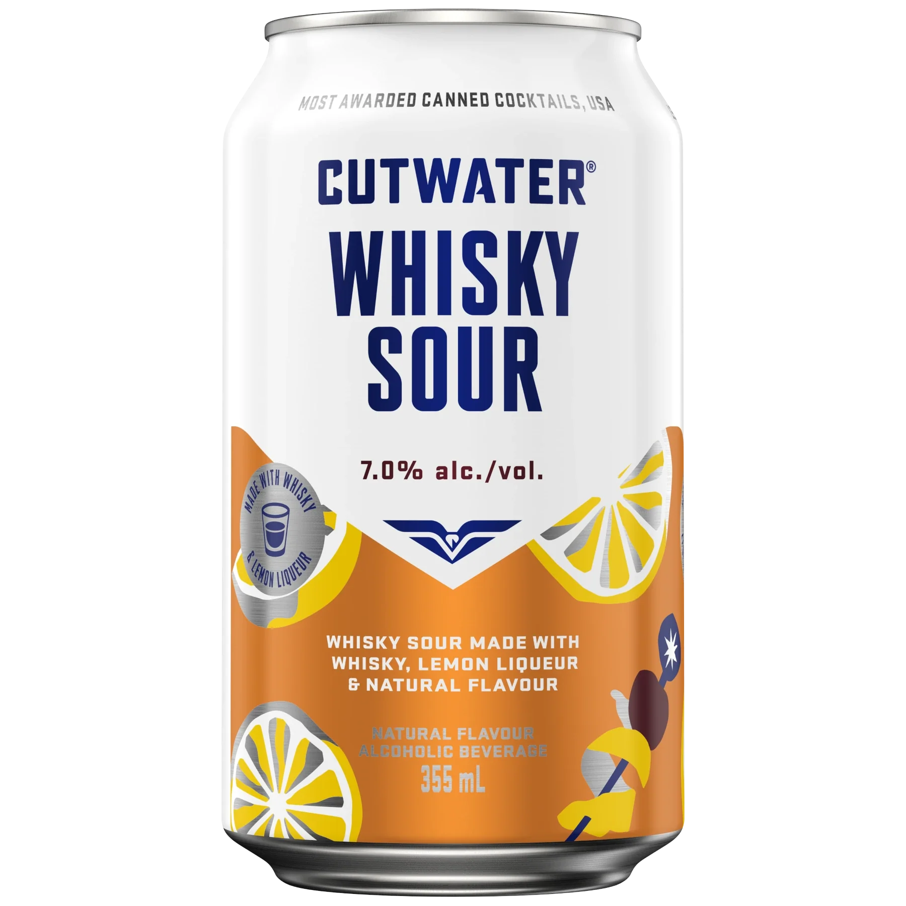 CUTWATER WHISKY SOUR 355ML CAN @ MacTaggart [1059558]