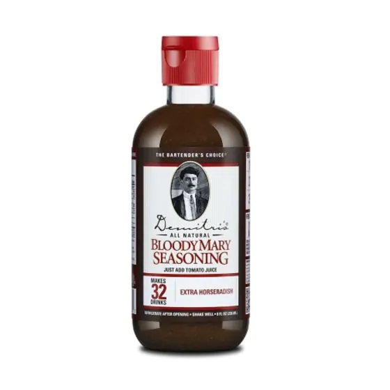 DEMITRIS BLOODY MARY SEASONING EXTRA HORSERADISH 236ML @ MacTaggart [1025403]