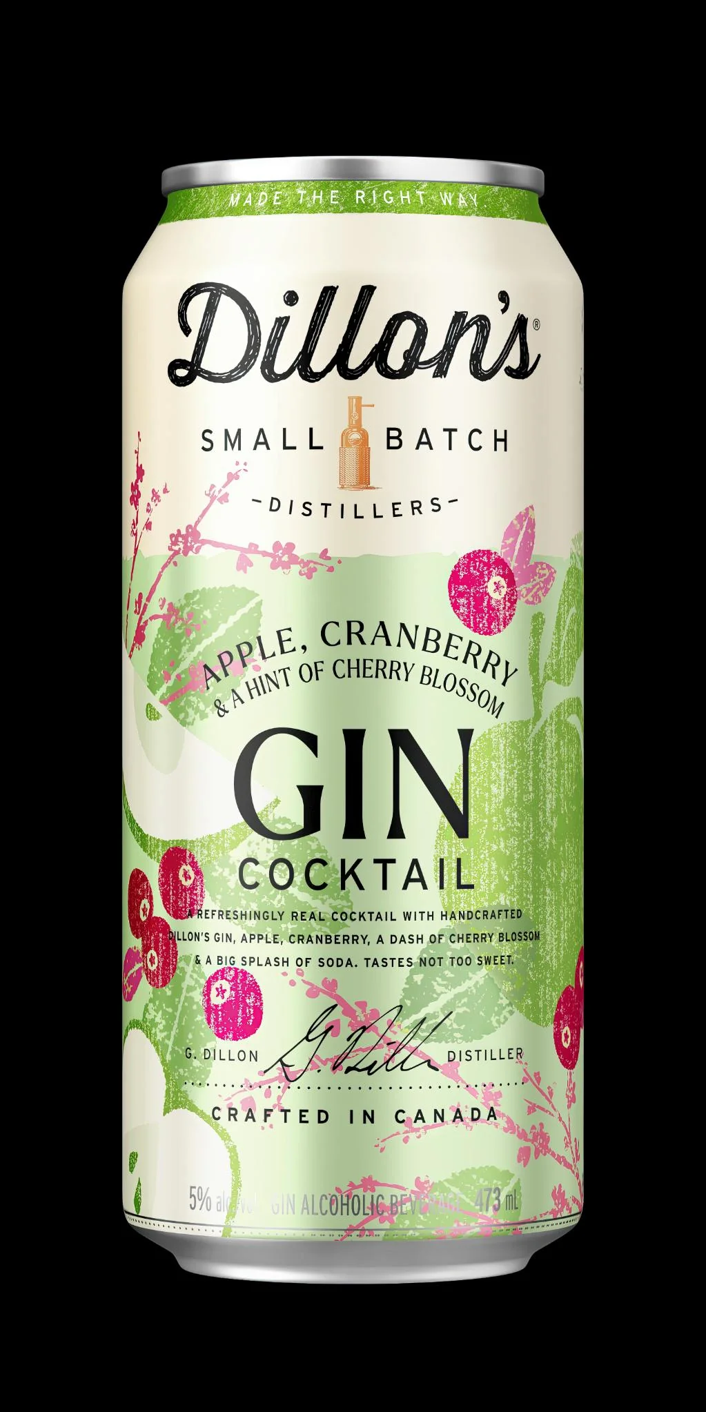 DILLONS APPLE CRANBERRY GIN COCKTAIL 473ML CAN @ Emerald Hills [1071767]