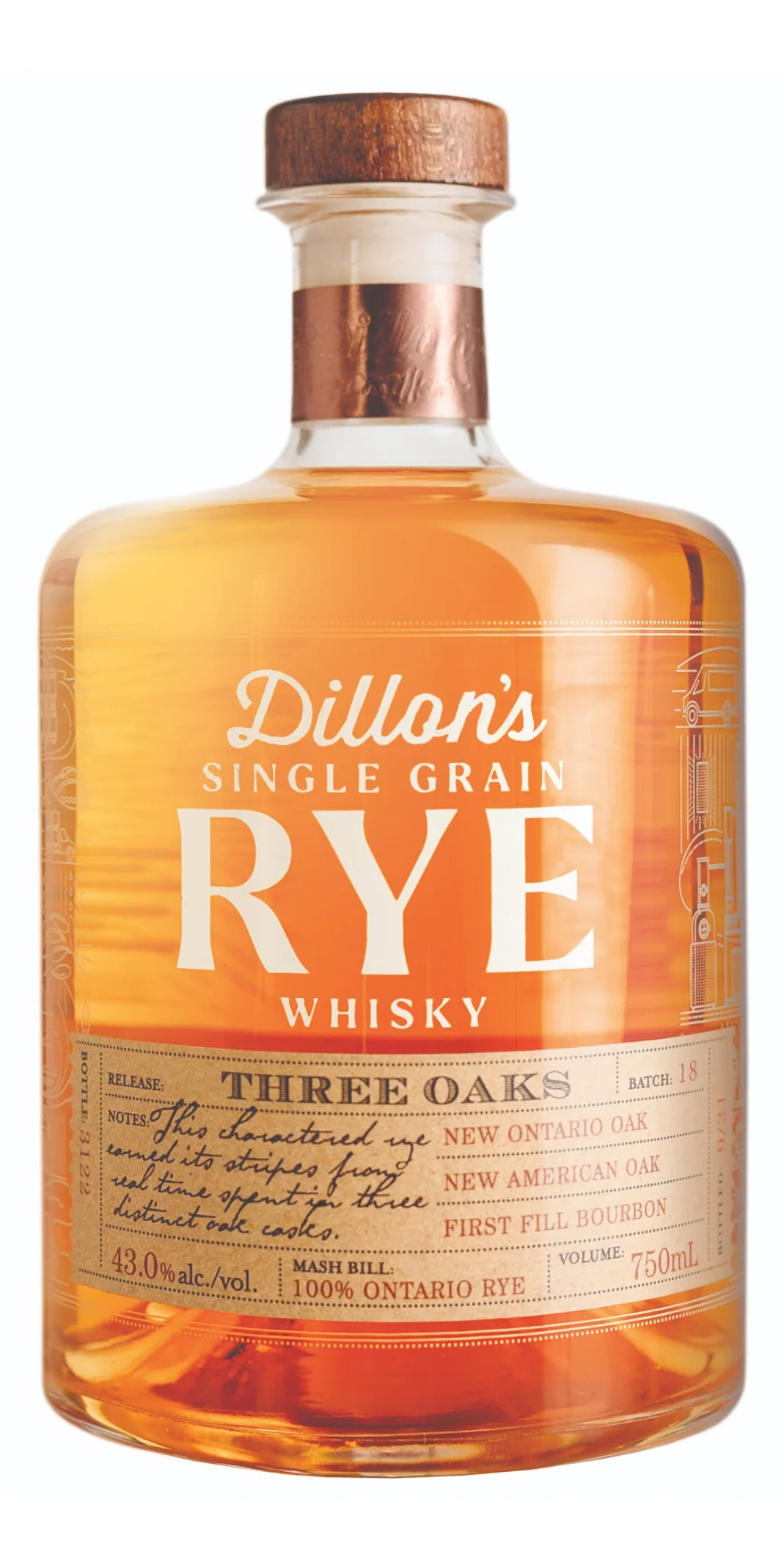 DILLONS RYE WHISKY 750ML @ MacTaggart [1037137]