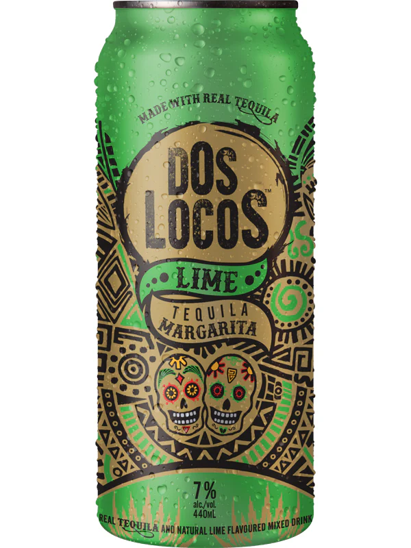 DOS LOCOS TEQUILA & LIME 440ML CAN @ MacTaggart [1000127]