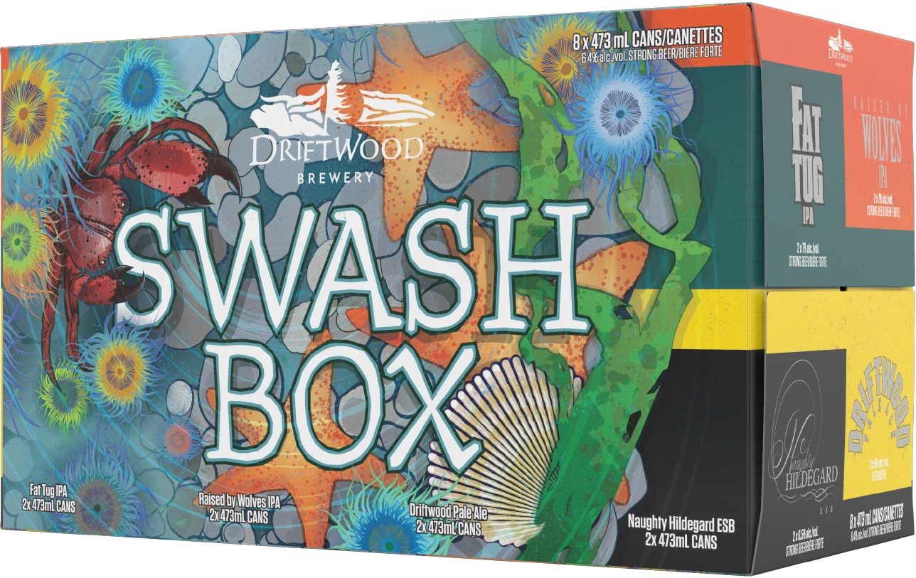 DRIFTWOOD HOPPY SWASH BOX MIXER 473ML 8PK CAN @ MacTaggart [1012924]