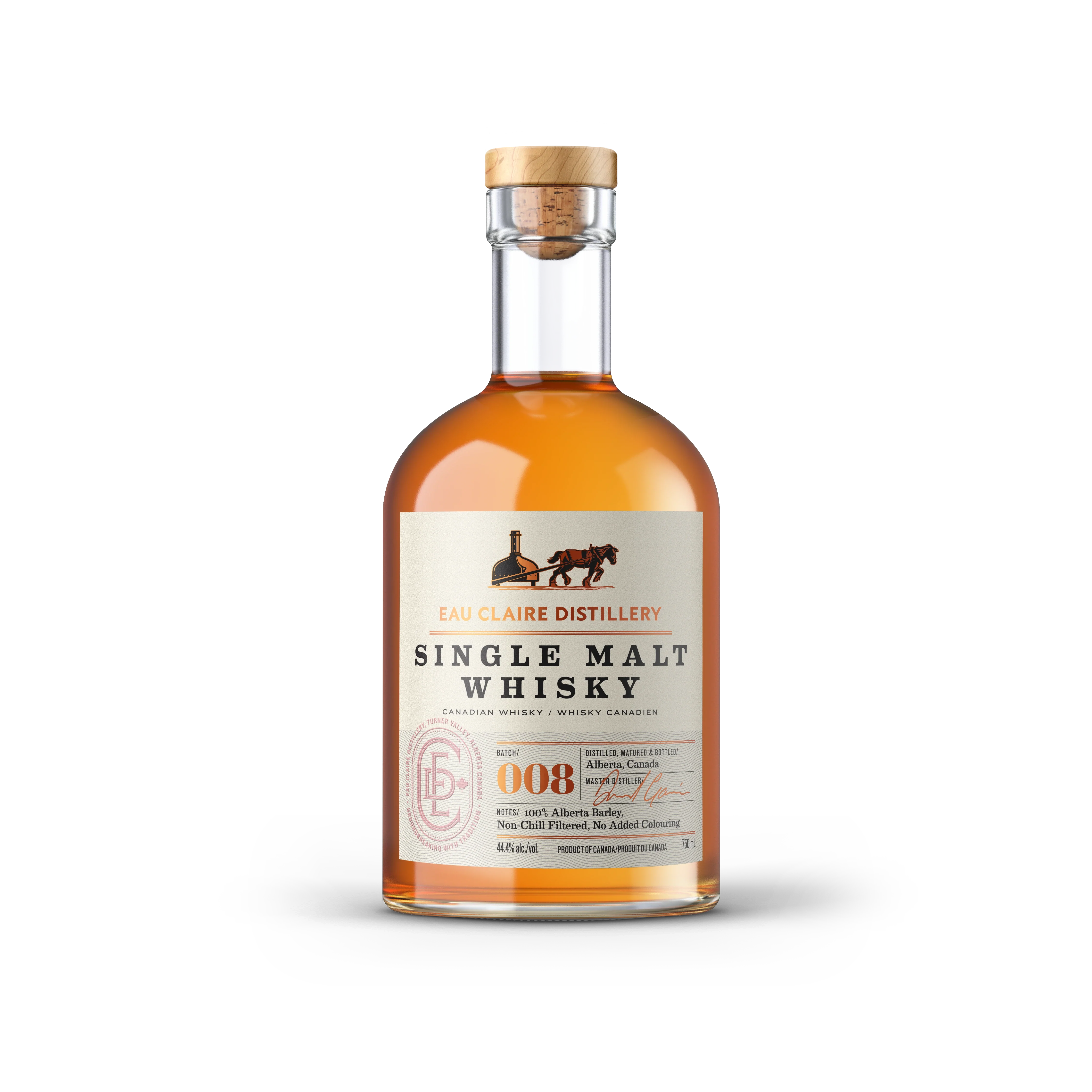 EAU CLAIRE BATCH 8 SINGLE MALT CANADIAN WHISKY 750ML @ St. Albert [1062344]