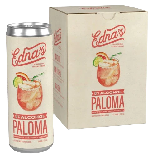 EDNAS 0% ALCOHOL PALOMA 355ML 4PK CAN @ Deerfoot Meadows [1047677]