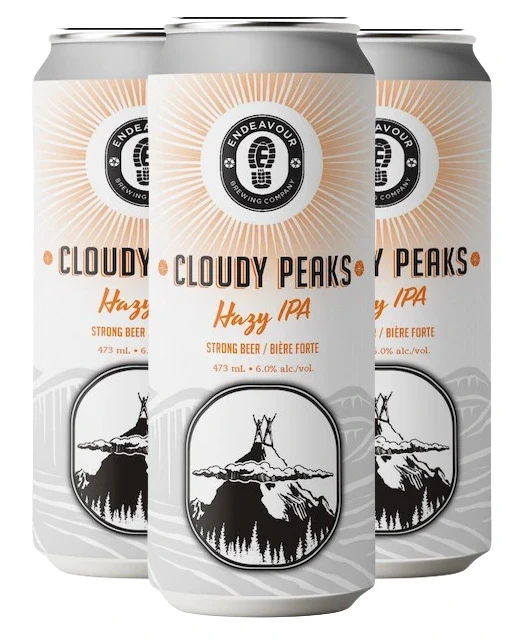 ENDEAVOUR CLOUDY PEAKS HAZY IPA 473ML 4PK CAN @ MacTaggart [1047248]