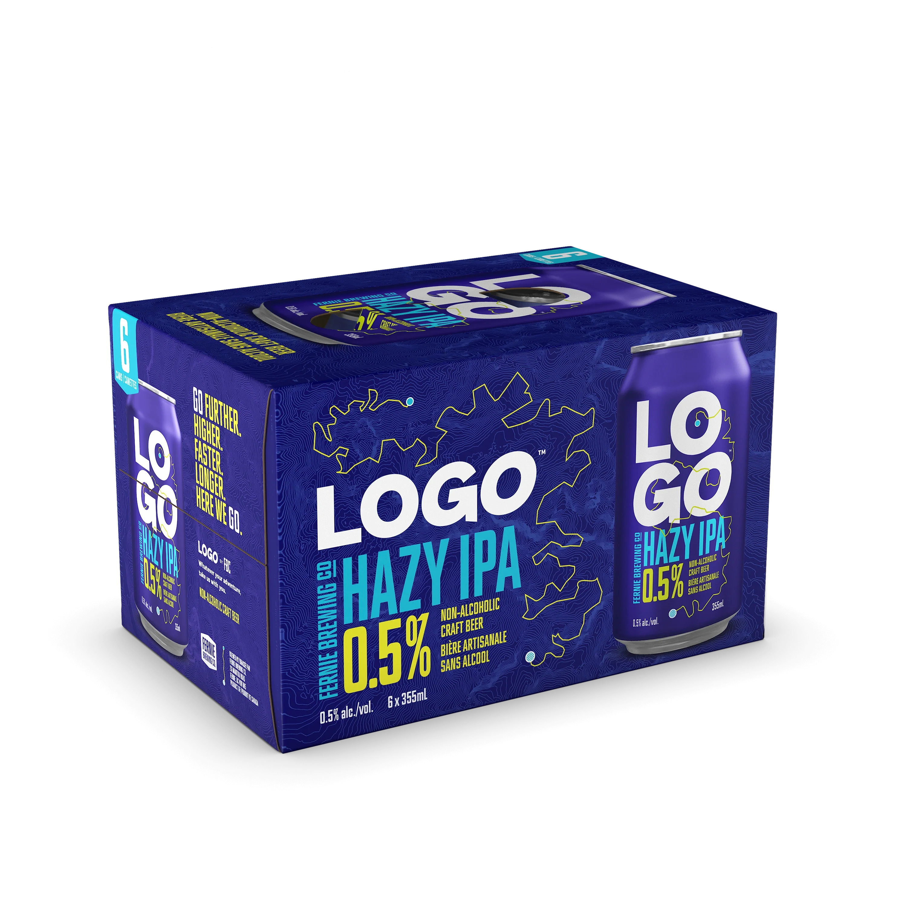 FERNIE LOGO NON ALC HAZY IPA 355ML 6PK CAN @ MacTaggart [1048776]