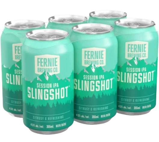FERNIE SLINGSHOT SESSION IPA 355ML 6PK CAN @ Deerfoot Meadows [1015061]