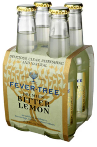 FEVER TREE BITTER LEMON TONIC WATER 200ML 4PK BT @ Deerfoot Meadows [1003540]