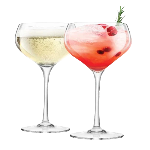 FINAL TOUCH COUPE LEAD FREE CRYSTAL GLASSES 2PK @ MacTaggart [1051471]