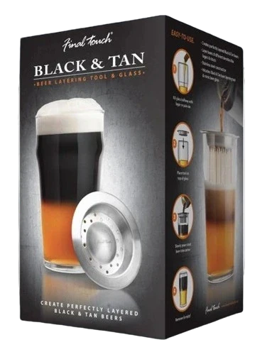 FINAL TOUCH GLASS BLACK & TAN BEER SET @ Saskatoon [1004133]