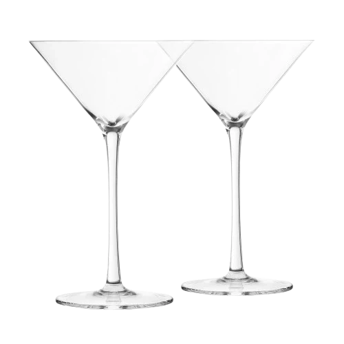 FINAL TOUCH MARTINI LEAD FREE CRYSTAL GLASSES 2PK @ MacTaggart [1051474]