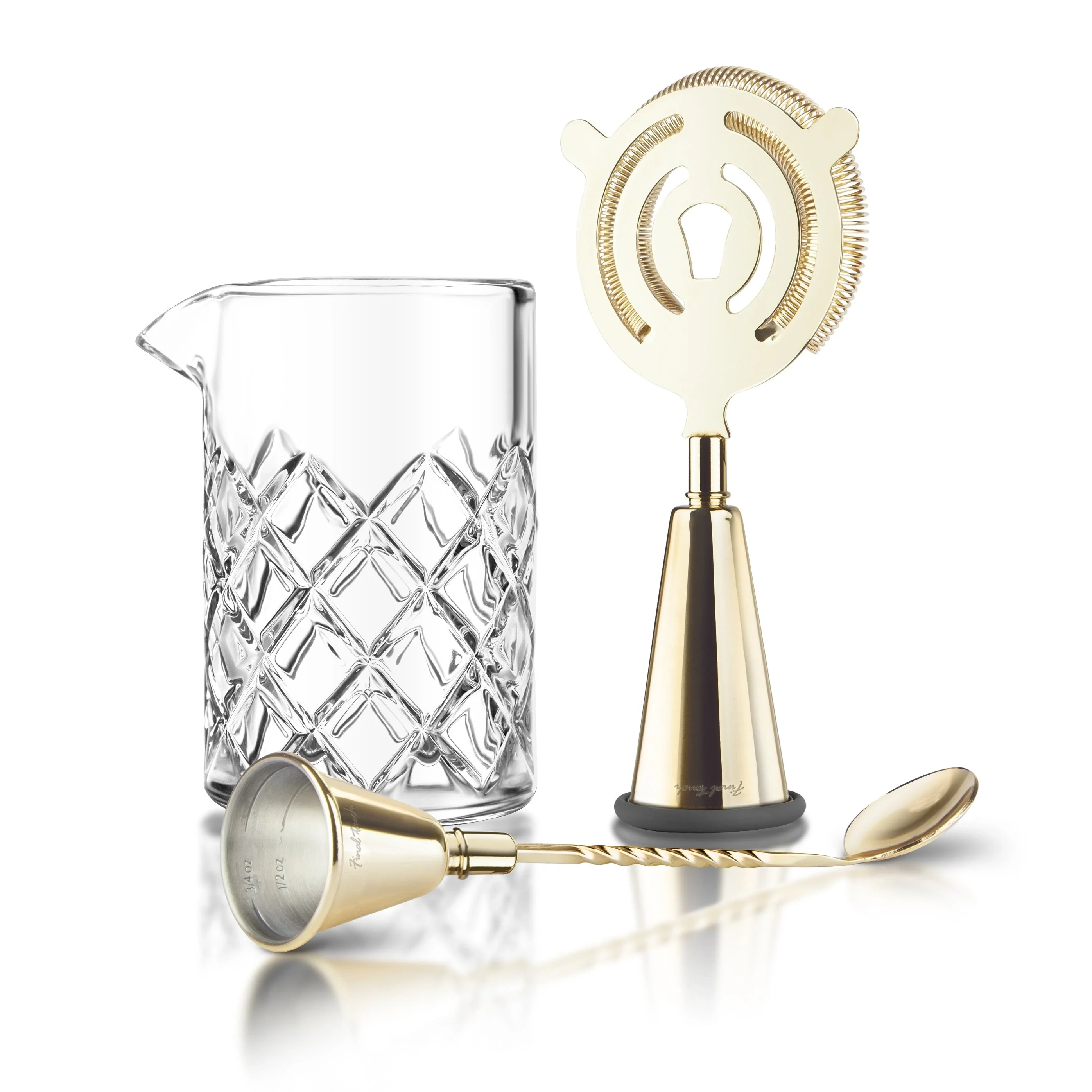 FINAL TOUCH MULTI FUNCTION BRASS COCKTAIL MIXING SET @ MacTaggart [1028380]