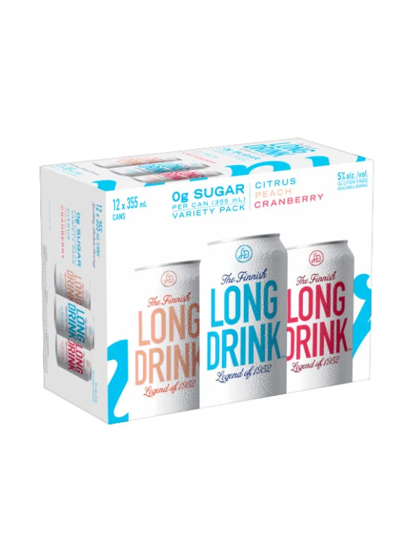 FINNISH LONG DRINK 0G SUGAR VARIETY PACK 355ML 12PK CAN @ Saskatoon [1071369]