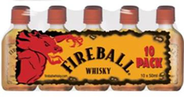 FIREBALL CINNAMON WHISKY 50ML 10PK @ MacTaggart [1025845]