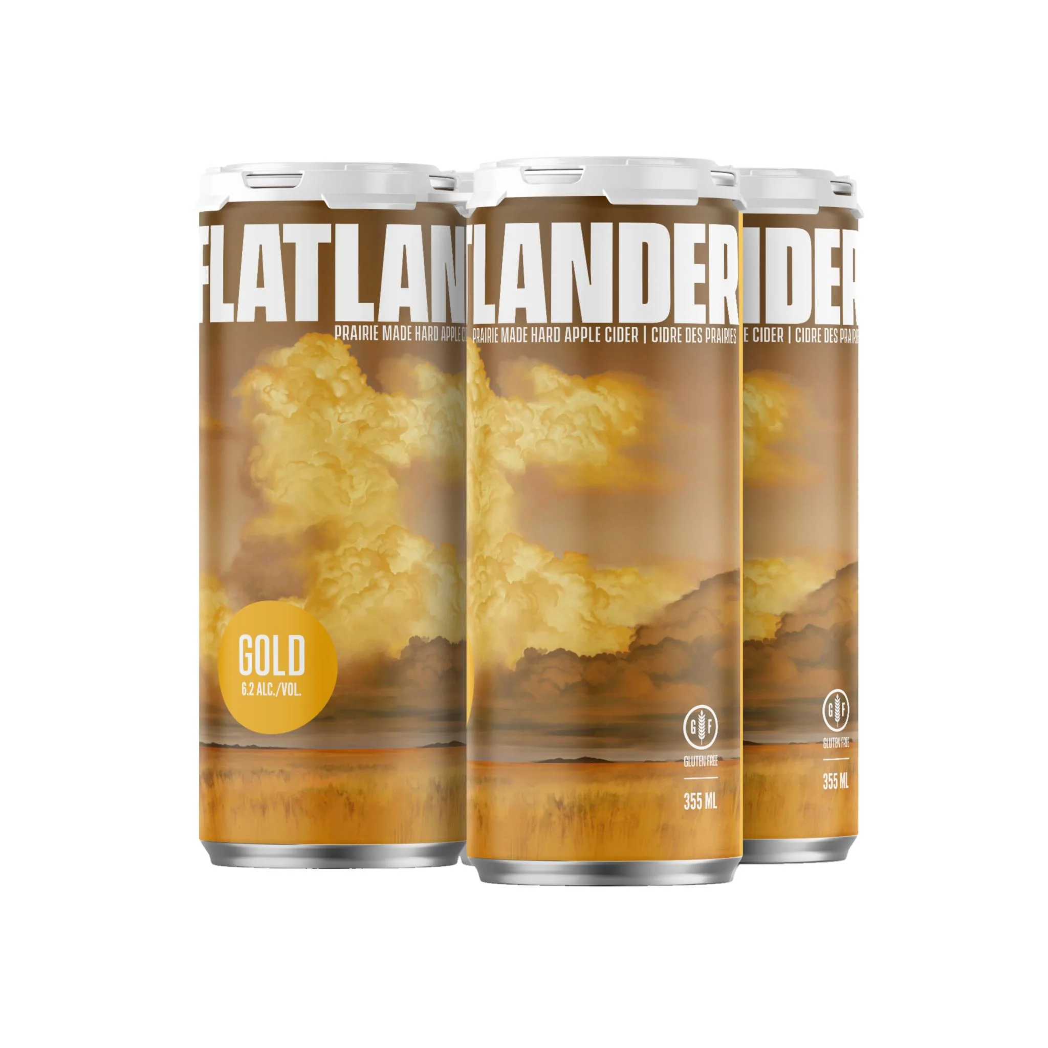 FLATLANDER GOLD CIDER 355ML 4PK CAN @ Saskatoon [1071269]