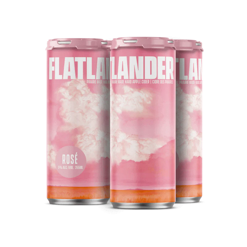 FLATLANDER ROSE APPLE CIDER 355ML 4PK CAN @ Saskatoon [1071262]
