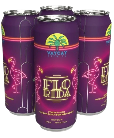 FLO-RIDA PASSION PEACH BERLINER WEISS 473ML 4PK CAN @ MacTaggart [1050471]