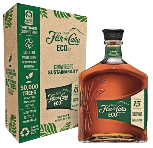 FLOR DE CANA ECO 15 AMBER RUM 750ML @ MacTaggart [1033289]