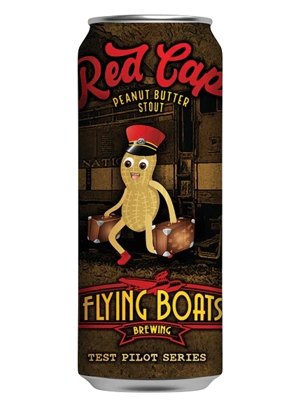 FLYING BOATS RED CAP PEANUT BUTTER STOUT 473ML CAN @ Deerfoot Meadows [1051020]