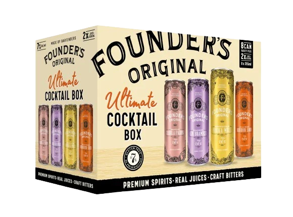 FOUNDERS ORIGINAL ULTIMATE COCKTAIL BOX 355ML 8PK CAN @ Deerfoot Meadows [1041483]