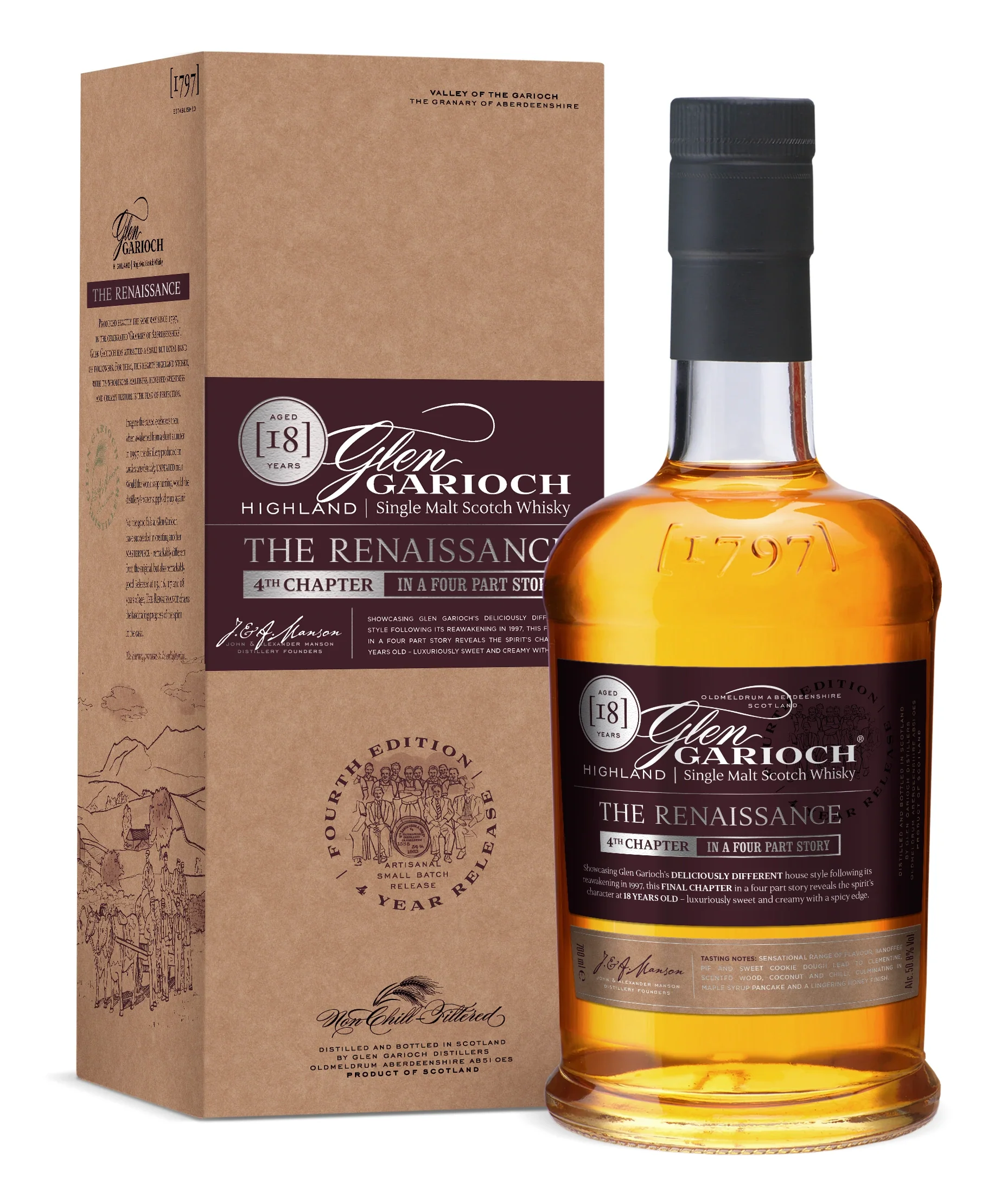 GLEN GARIOCH RENNAISSANCE 18YR SINGLE MALT SCOTCH 700ML @ Deerfoot Meadows [1039493]