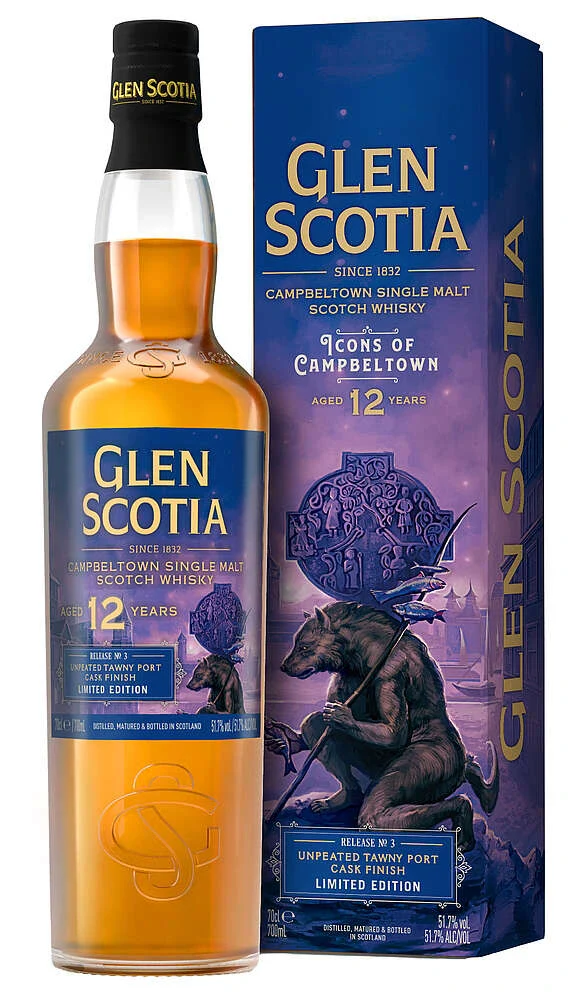 GLEN SCOTIA ICONS OF CAMPBELTOWN #3 WULVER SINGLE MALT 700ML @ Southgate [1062206]