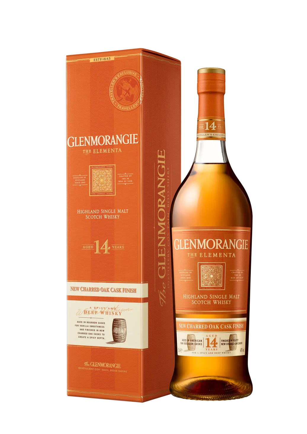 GLENMORANGIE ELEMENTA 14YR HIGHLAND SCOTCH WHISKY 1L @ Deerfoot City [1055092]