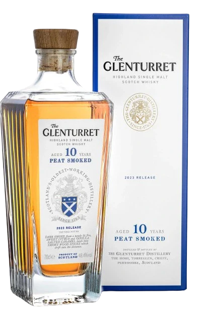 GLENTURRET 10YR PEAT SMOKED HIGHLAND SINGLE MALT 700ML @ MacTaggart [1051258]