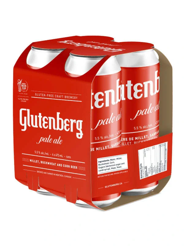 GLUTENBERG AMERICAN PALE ALE 473ML 4PK CAN @ MacTaggart [1011534]
